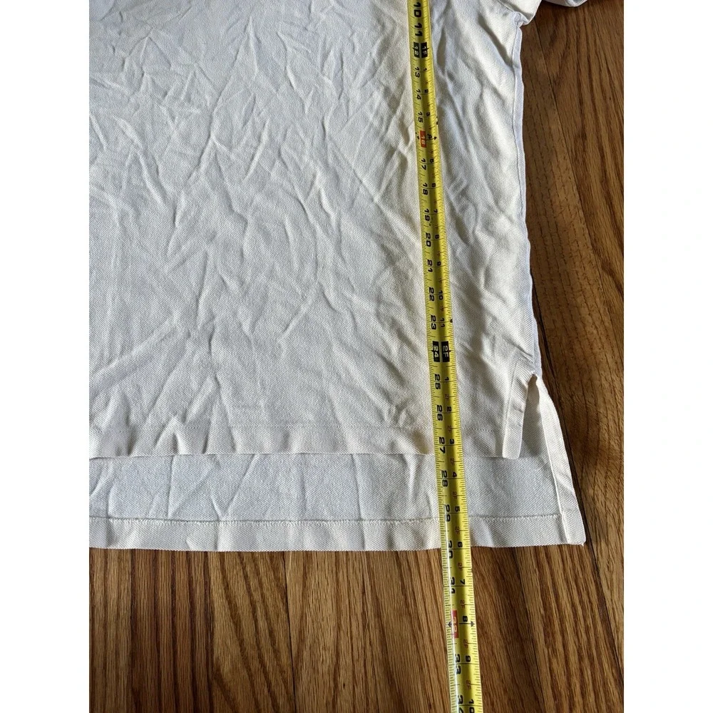 Polo Ralph Lauren Men's L Classic Fit Short Sleeve Pale Yellow Blue Pony Cotton